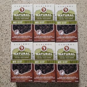6 Boxes Clairol Natural Instincts For Men M13 Dark Brown Hair Color Discontinued